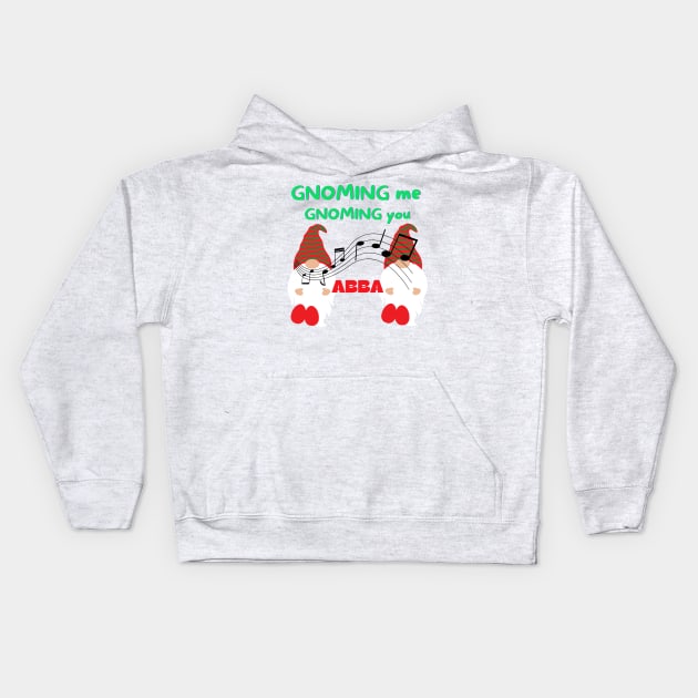 fun Christmas gnome tshirt Kids Hoodie by Love My..